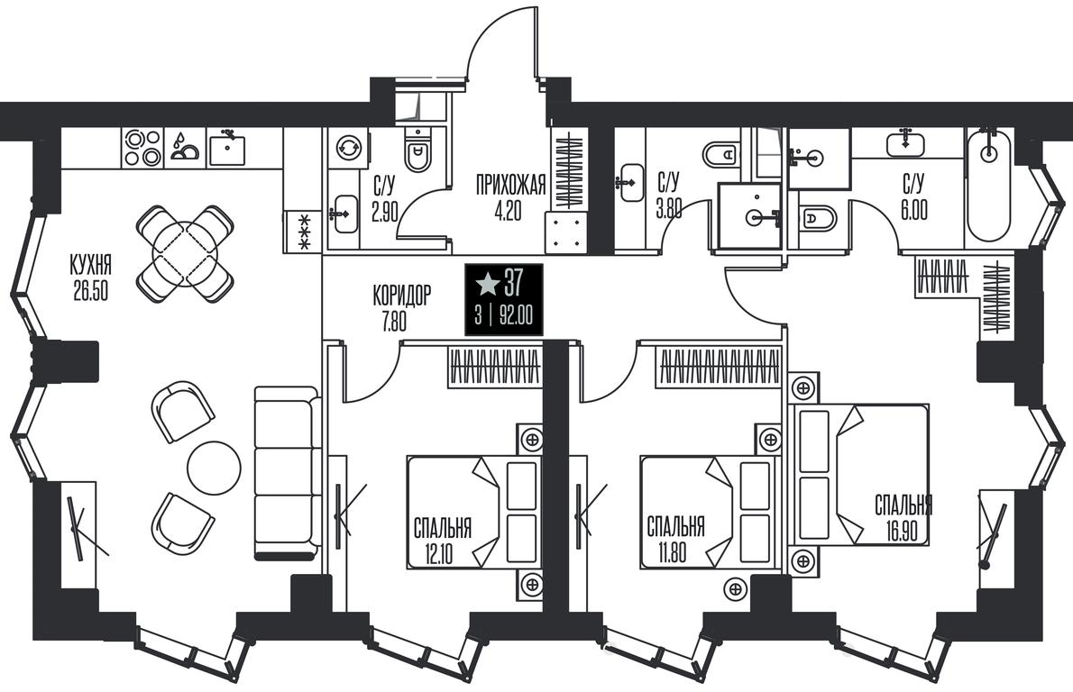3-BD Apartment Sale, 92 sq. m. at Ice Towers, State Nature Reserve of Regional Significance Forest on the Samorodinka River, Moscow, Russia #1 3-BD Apartment Sale, 92 sq. m. at Ice Towers, State Nature Reserve of Regional Significance Forest on the Samorodinka River, Moscow, Russia #1