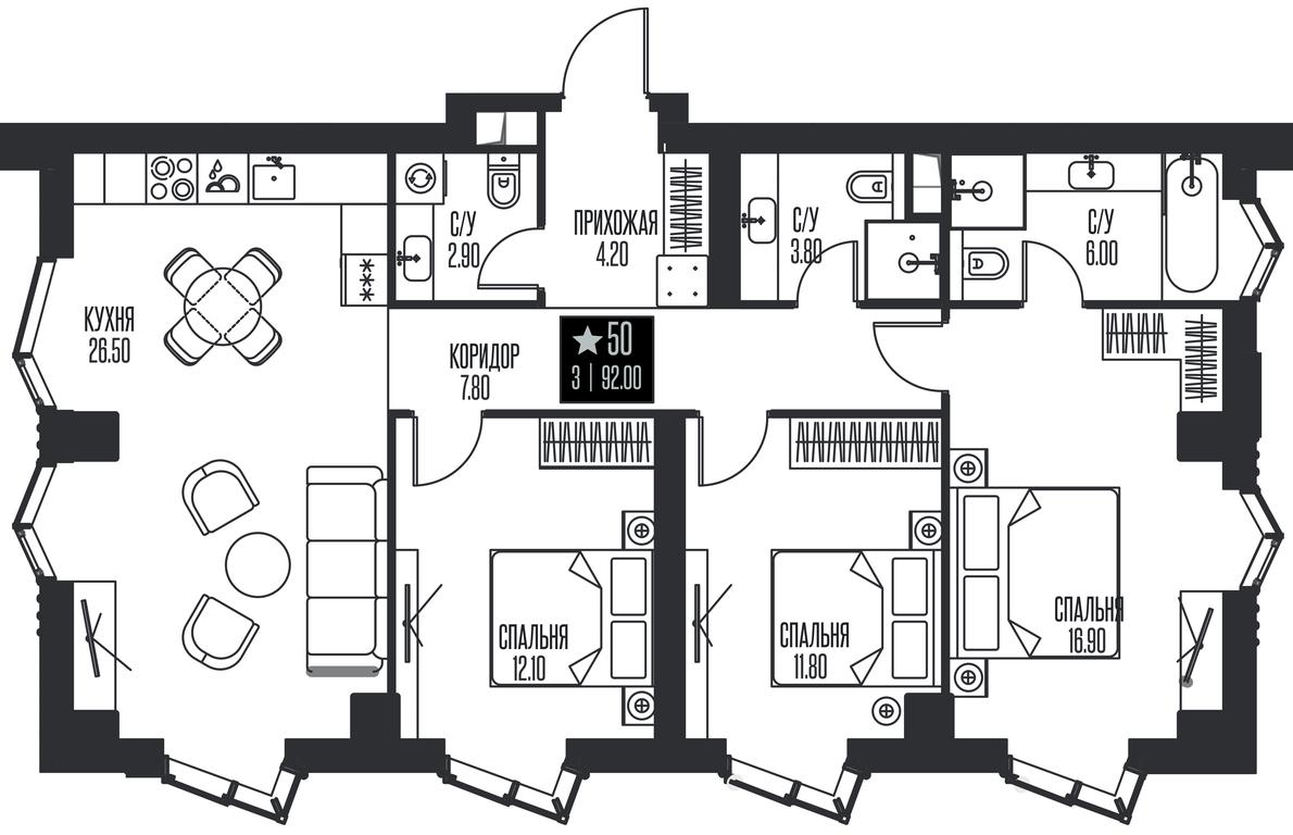 3-BD Apartment Sale, 92 sq. m. at Ice Towers, State Nature Reserve of Regional Significance Forest on the Samorodinka River, Moscow, Russia #1 3-BD Apartment Sale, 92 sq. m. at Ice Towers, State Nature Reserve of Regional Significance Forest on the Samorodinka River, Moscow, Russia #1