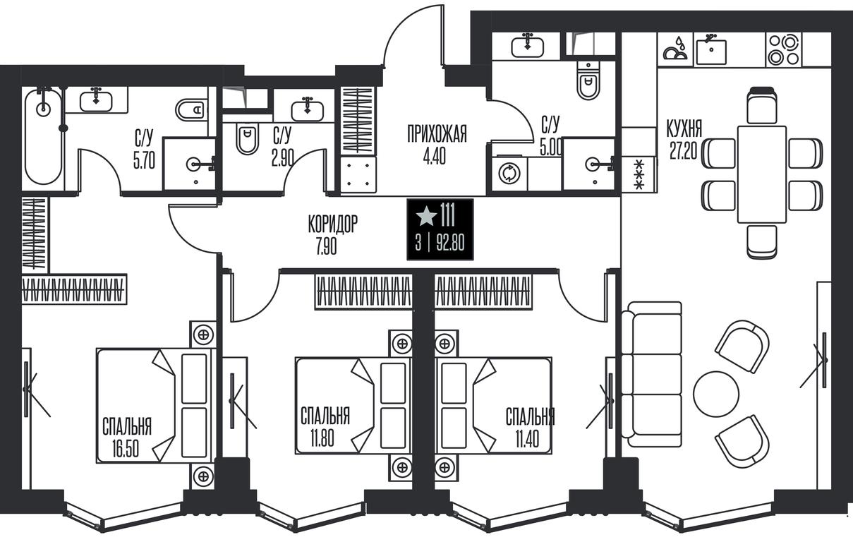 3-BD Apartment Sale, 92.8平方米 at Ice Towers, State Nature Reserve of Regional Significance Forest on the Samorodinka River, Moscow, Russia #1 3-BD Apartment Sale, 92.8平方米 at Ice Towers, State Nature Reserve of Regional Significance Forest on the Samorodinka River, Moscow, Russia #1