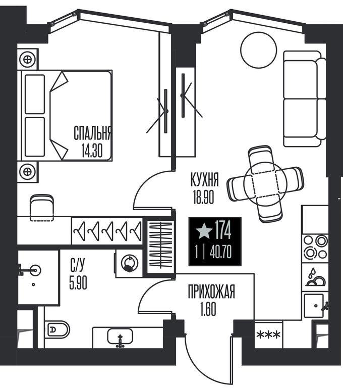 1-BD Apartment Sale, 40.7 sq. m. at Ice Towers, State Nature Reserve of Regional Significance Forest on the Samorodinka River, Moscow, Russia #1 1-BD Apartment Sale, 40.7 sq. m. at Ice Towers, State Nature Reserve of Regional Significance Forest on the Samorodinka River, Moscow, Russia #1