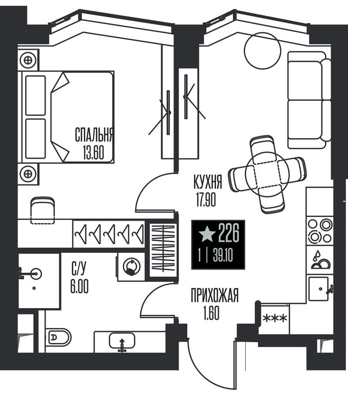 1-BD Apartment Sale, 39.1平方米 at Ice Towers, State Nature Reserve of Regional Significance Forest on the Samorodinka River, Moscow, Russia #1 1-BD Apartment Sale, 39.1平方米 at Ice Towers, State Nature Reserve of Regional Significance Forest on the Samorodinka River, Moscow, Russia #1