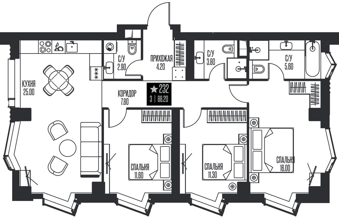 3-BD Apartment Sale, 88.2平方米 at Ice Towers, State Nature Reserve of Regional Significance Forest on the Samorodinka River, Moscow, Russia #1 3-BD Apartment Sale, 88.2平方米 at Ice Towers, State Nature Reserve of Regional Significance Forest on the Samorodinka River, Moscow, Russia #1