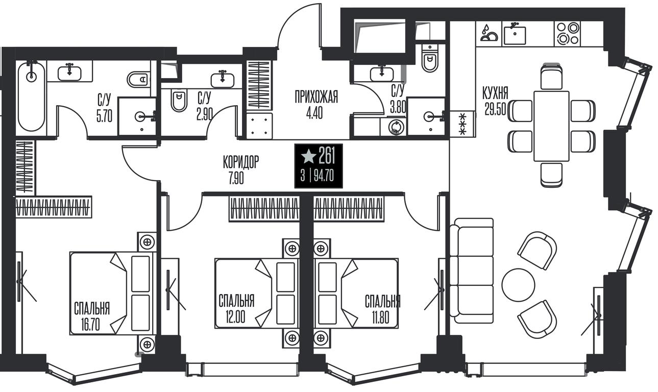 3-BD Apartment Sale, 94.7 sq. m. at Ice Towers, State Nature Reserve of Regional Significance Forest on the Samorodinka River, Moscow, Russia #1 3-BD Apartment Sale, 94.7 sq. m. at Ice Towers, State Nature Reserve of Regional Significance Forest on the Samorodinka River, Moscow, Russia #1