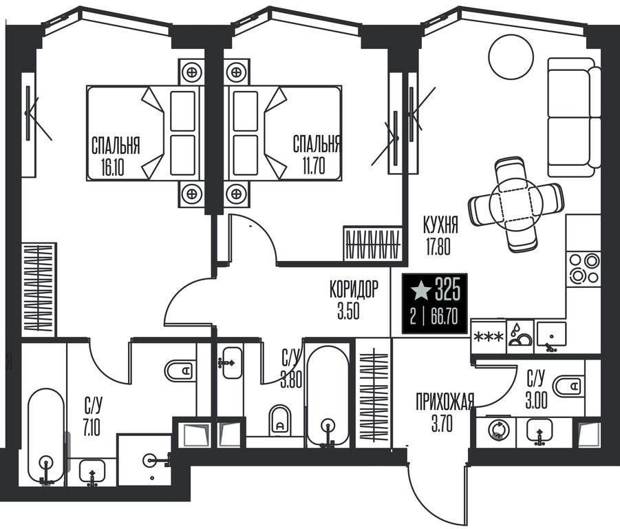 2-BD Apartment Sale, 66.7平方米 at Ice Towers, State Nature Reserve of Regional Significance Forest on the Samorodinka River, Moscow, Russia #1 2-BD Apartment Sale, 66.7平方米 at Ice Towers, State Nature Reserve of Regional Significance Forest on the Samorodinka River, Moscow, Russia #1