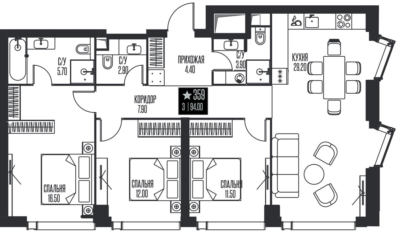 3-BD Apartment Sale, 94平方米 at Ice Towers, State Nature Reserve of Regional Significance Forest on the Samorodinka River, Moscow, Russia #1 3-BD Apartment Sale, 94平方米 at Ice Towers, State Nature Reserve of Regional Significance Forest on the Samorodinka River, Moscow, Russia #1