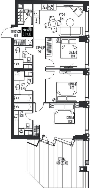 3-BD Apartment Sale, 91平方米 at Ice Towers, State Nature Reserve of Regional Significance Forest on the Samorodinka River, Moscow, Russia #1 3-BD Apartment Sale, 91平方米 at Ice Towers, State Nature Reserve of Regional Significance Forest on the Samorodinka River, Moscow, Russia #1
