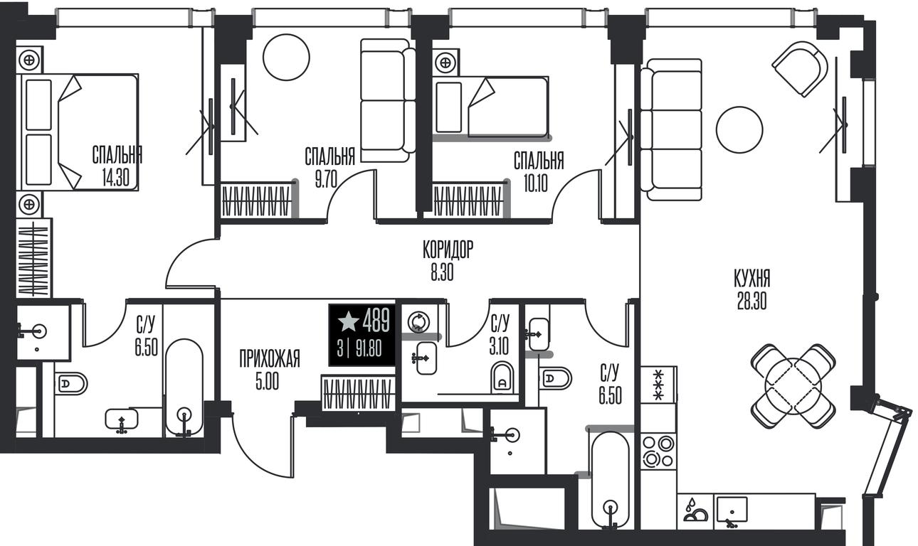 3-BD Apartment Sale, 91.8 sq. m. at Ice Towers, State Nature Reserve of Regional Significance Forest on the Samorodinka River, Moscow, Russia #1 3-BD Apartment Sale, 91.8 sq. m. at Ice Towers, State Nature Reserve of Regional Significance Forest on the Samorodinka River, Moscow, Russia #1