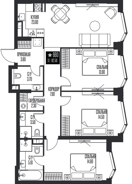 3-BD Apartment Sale, 92.5平方米 at Ice Towers, State Nature Reserve of Regional Significance Forest on the Samorodinka River, Moscow, Russia #1 3-BD Apartment Sale, 92.5平方米 at Ice Towers, State Nature Reserve of Regional Significance Forest on the Samorodinka River, Moscow, Russia #1