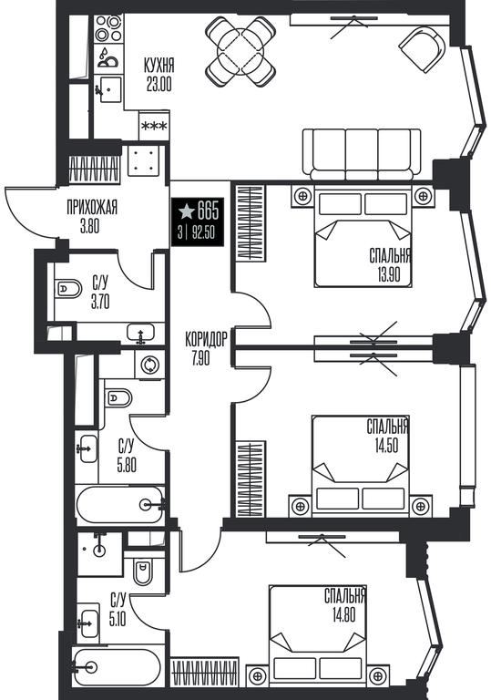 3-BD Apartment Sale, 92.5平方米 at Ice Towers, State Nature Reserve of Regional Significance Forest on the Samorodinka River, Moscow, Russia #1 3-BD Apartment Sale, 92.5平方米 at Ice Towers, State Nature Reserve of Regional Significance Forest on the Samorodinka River, Moscow, Russia #1