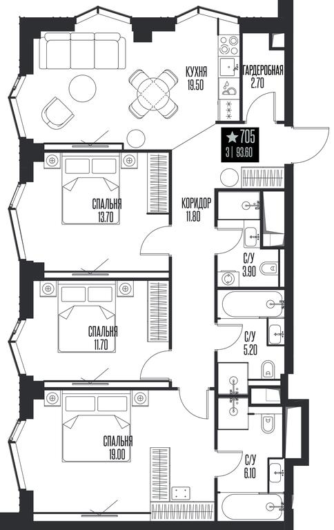 3-BD Apartment Sale, 93.6平方米 at Ice Towers, State Nature Reserve of Regional Significance Forest on the Samorodinka River, Moscow, Russia #1 3-BD Apartment Sale, 93.6平方米 at Ice Towers, State Nature Reserve of Regional Significance Forest on the Samorodinka River, Moscow, Russia #1