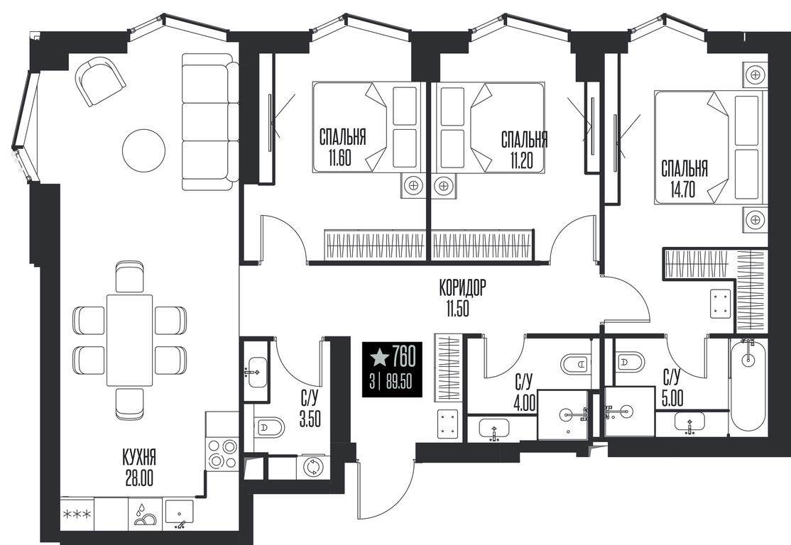 3-BD Apartment Sale, 89.5平方米 at Ice Towers, State Nature Reserve of Regional Significance Forest on the Samorodinka River, Moscow, Russia #1 3-BD Apartment Sale, 89.5平方米 at Ice Towers, State Nature Reserve of Regional Significance Forest on the Samorodinka River, Moscow, Russia #1