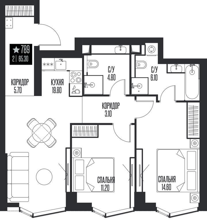 2-BD Apartment Sale, 65.3 sq. m. at Ice Towers, State Nature Reserve of Regional Significance Forest on the Samorodinka River, Moscow, Russia #1 2-BD Apartment Sale, 65.3 sq. m. at Ice Towers, State Nature Reserve of Regional Significance Forest on the Samorodinka River, Moscow, Russia #1