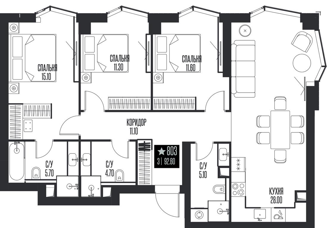 3-BD Apartment Sale, 92.6 sq. m. at Ice Towers, State Nature Reserve of Regional Significance Forest on the Samorodinka River, Moscow, Russia #1 3-BD Apartment Sale, 92.6 sq. m. at Ice Towers, State Nature Reserve of Regional Significance Forest on the Samorodinka River, Moscow, Russia #1
