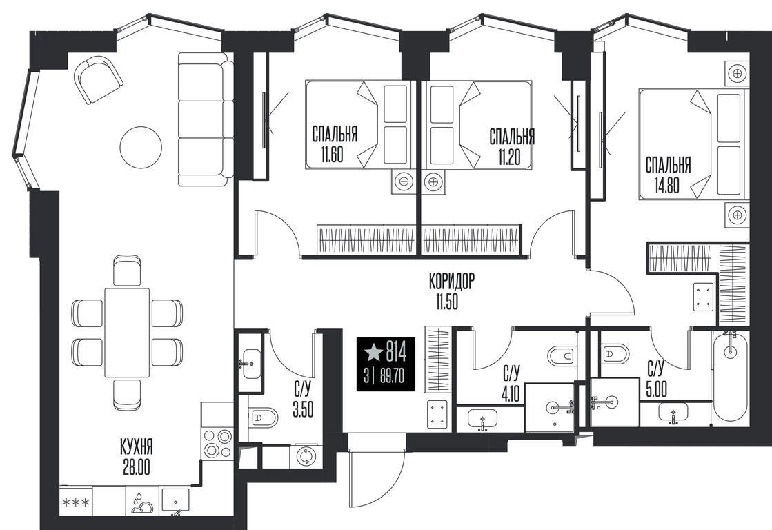 3-BD Apartment Sale, 89.7平方米 at Ice Towers, State Nature Reserve of Regional Significance Forest on the Samorodinka River, Moscow, Russia #1 3-BD Apartment Sale, 89.7平方米 at Ice Towers, State Nature Reserve of Regional Significance Forest on the Samorodinka River, Moscow, Russia #1