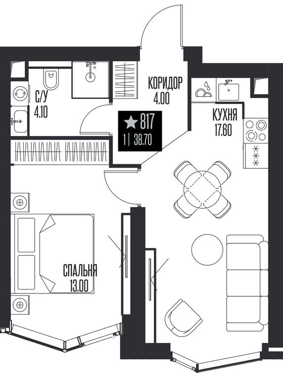 1-BD Apartment Sale, 38.7平方米 at Ice Towers, State Nature Reserve of Regional Significance Forest on the Samorodinka River, Moscow, Russia #1 1-BD Apartment Sale, 38.7平方米 at Ice Towers, State Nature Reserve of Regional Significance Forest on the Samorodinka River, Moscow, Russia #1