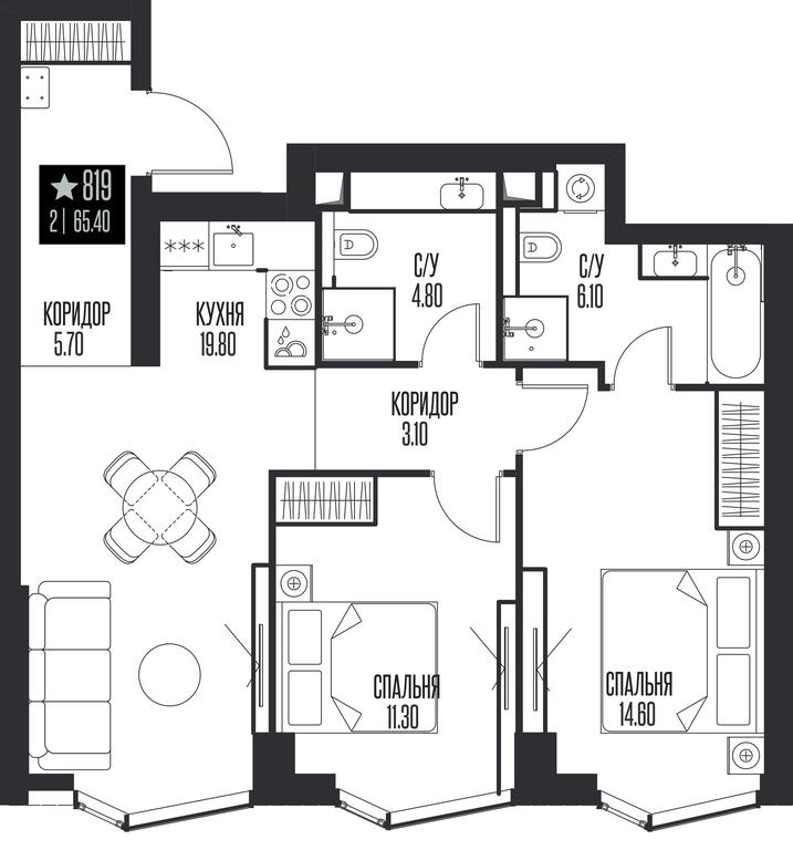 Продажа 2-комн. квартиры, 65,4 м² в ЖК «Ice Towers (Айс Товерс)», государственный природный заказник регионального значения Лес на реке Самородинке, Москва, Россия #1 Продажа 2-комн. квартиры, 65,4 м² в ЖК «Ice Towers (Айс Товерс)», государственный природный заказник регионального значения Лес на реке Самородинке, Москва, Россия #1