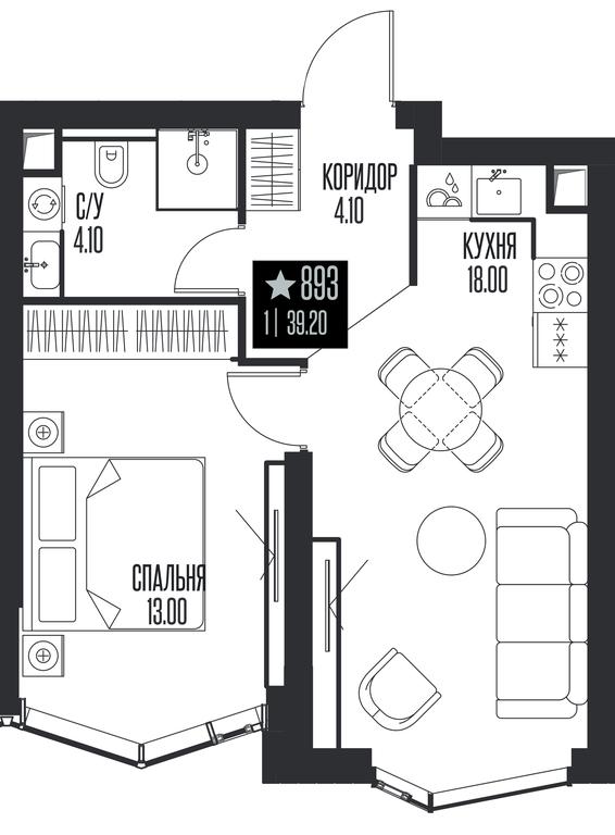 1-BD Apartment Sale, 39.2平方米 at Ice Towers, State Nature Reserve of Regional Significance Forest on the Samorodinka River, Moscow, Russia #1 1-BD Apartment Sale, 39.2平方米 at Ice Towers, State Nature Reserve of Regional Significance Forest on the Samorodinka River, Moscow, Russia #1