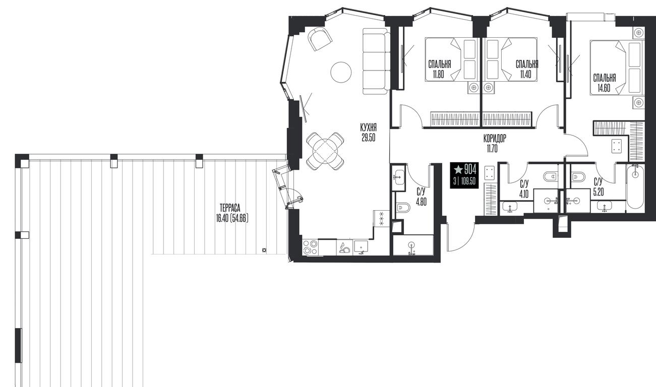 3-BD Apartment Sale, 109.5 sq. m. at Ice Towers, State Nature Reserve of Regional Significance Forest on the Samorodinka River, Moscow, Russia #1 3-BD Apartment Sale, 109.5 sq. m. at Ice Towers, State Nature Reserve of Regional Significance Forest on the Samorodinka River, Moscow, Russia #1