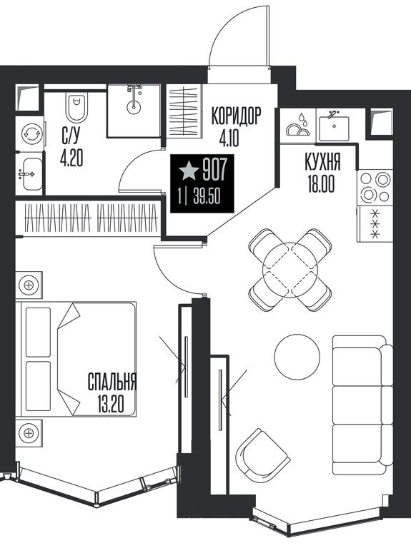1-BD Apartment Sale, 39.5 sq. m. at Ice Towers, State Nature Reserve of Regional Significance Forest on the Samorodinka River, Moscow, Russia #1 1-BD Apartment Sale, 39.5 sq. m. at Ice Towers, State Nature Reserve of Regional Significance Forest on the Samorodinka River, Moscow, Russia #1