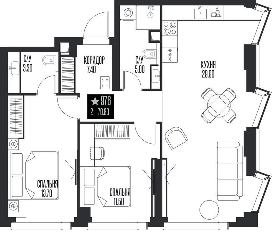 2-BD Apartment Sale, 70.8 sq. m. at Ice Towers, State Nature Reserve of Regional Significance Forest on the Samorodinka River, Moscow, Russia #1 2-BD Apartment Sale, 70.8 sq. m. at Ice Towers, State Nature Reserve of Regional Significance Forest on the Samorodinka River, Moscow, Russia #1