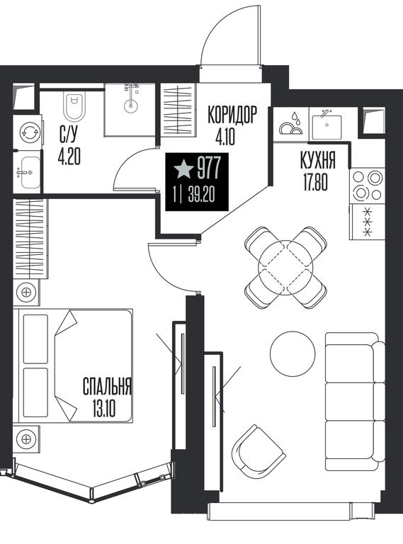 1-BD Apartment Sale, 39.2平方米 at Ice Towers, State Nature Reserve of Regional Significance Forest on the Samorodinka River, Moscow, Russia #1 1-BD Apartment Sale, 39.2平方米 at Ice Towers, State Nature Reserve of Regional Significance Forest on the Samorodinka River, Moscow, Russia #1
