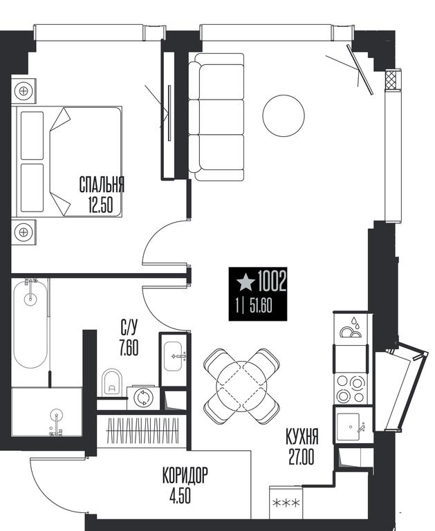 1-BD Apartment Sale, 51.6 sq. m. at Ice Towers, State Nature Reserve of Regional Significance Forest on the Samorodinka River, Moscow, Russia #1 1-BD Apartment Sale, 51.6 sq. m. at Ice Towers, State Nature Reserve of Regional Significance Forest on the Samorodinka River, Moscow, Russia #1