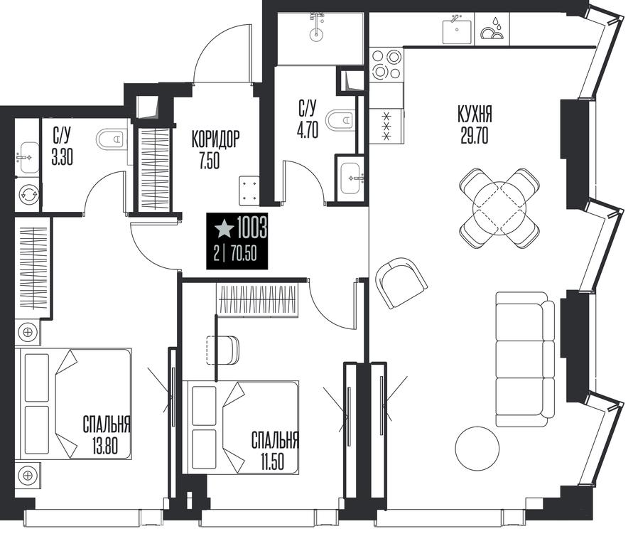 2-BD Apartment Sale, 70.5 sq. m. at Ice Towers, State Nature Reserve of Regional Significance Forest on the Samorodinka River, Moscow, Russia #1 2-BD Apartment Sale, 70.5 sq. m. at Ice Towers, State Nature Reserve of Regional Significance Forest on the Samorodinka River, Moscow, Russia #1