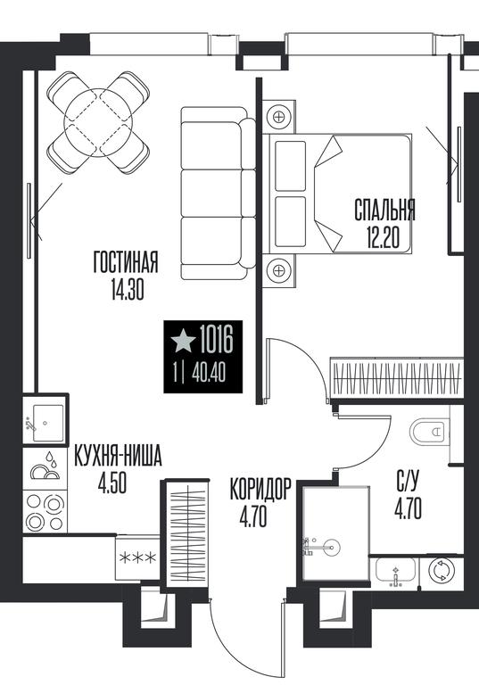 1-BD Apartment Sale, 40.4 sq. m. at Ice Towers, State Nature Reserve of Regional Significance Forest on the Samorodinka River, Moscow, Russia #1 1-BD Apartment Sale, 40.4 sq. m. at Ice Towers, State Nature Reserve of Regional Significance Forest on the Samorodinka River, Moscow, Russia #1