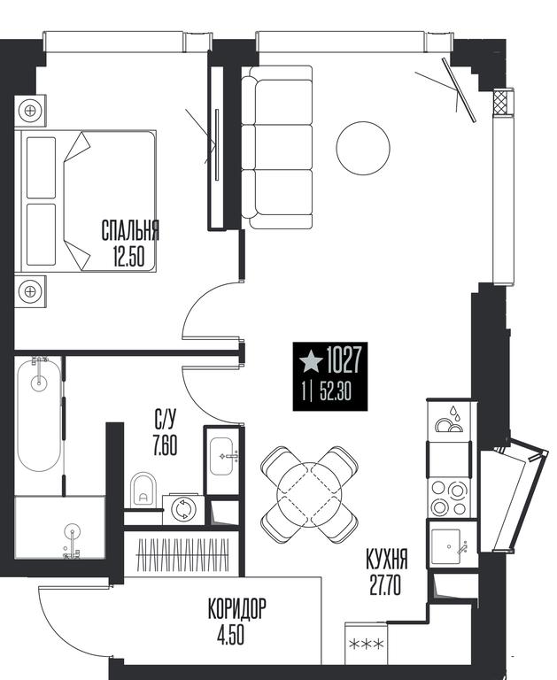 1-BD Apartment Sale, 52.3平方米 at Ice Towers, State Nature Reserve of Regional Significance Forest on the Samorodinka River, Moscow, Russia #1 1-BD Apartment Sale, 52.3平方米 at Ice Towers, State Nature Reserve of Regional Significance Forest on the Samorodinka River, Moscow, Russia #1