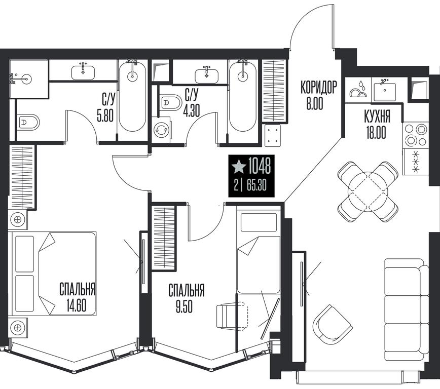 2-BD Apartment Sale, 65.3 sq. m. at Ice Towers, State Nature Reserve of Regional Significance Forest on the Samorodinka River, Moscow, Russia #1 2-BD Apartment Sale, 65.3 sq. m. at Ice Towers, State Nature Reserve of Regional Significance Forest on the Samorodinka River, Moscow, Russia #1