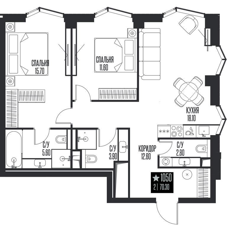 2-BD Apartment Sale, 70.3 sq. m. at Ice Towers, State Nature Reserve of Regional Significance Forest on the Samorodinka River, Moscow, Russia #1 2-BD Apartment Sale, 70.3 sq. m. at Ice Towers, State Nature Reserve of Regional Significance Forest on the Samorodinka River, Moscow, Russia #1