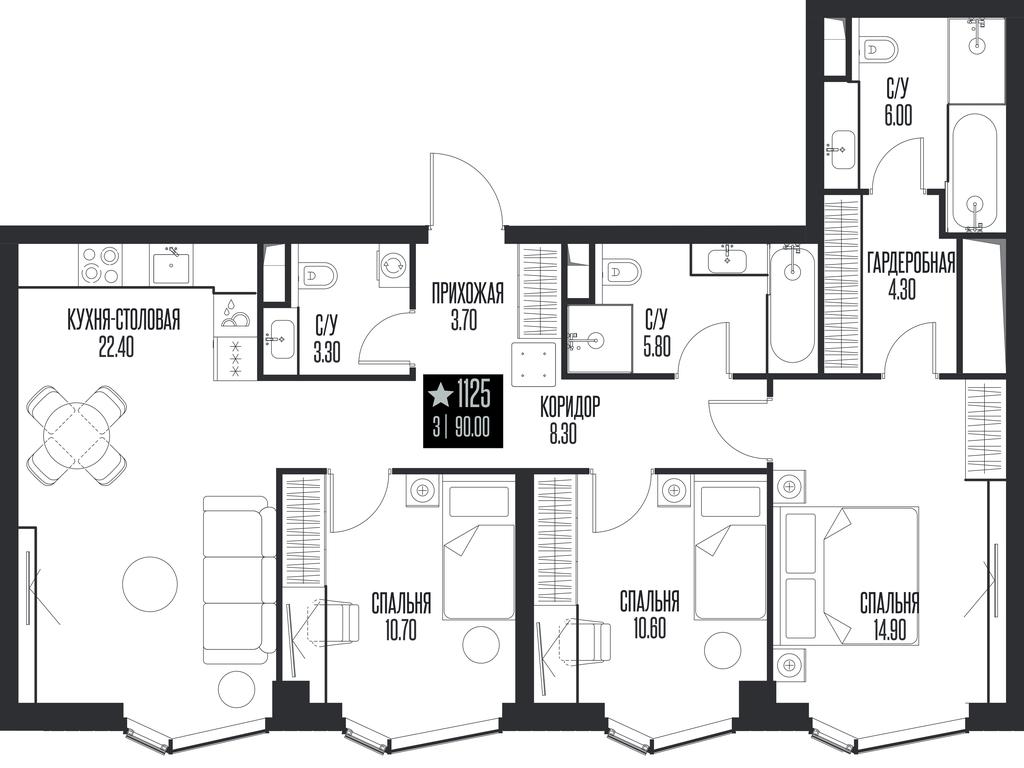 3-BD Apartment Sale, 90 sq. m. at Ice Towers, State Nature Reserve of Regional Significance Forest on the Samorodinka River, Moscow, Russia #1 3-BD Apartment Sale, 90 sq. m. at Ice Towers, State Nature Reserve of Regional Significance Forest on the Samorodinka River, Moscow, Russia #1
