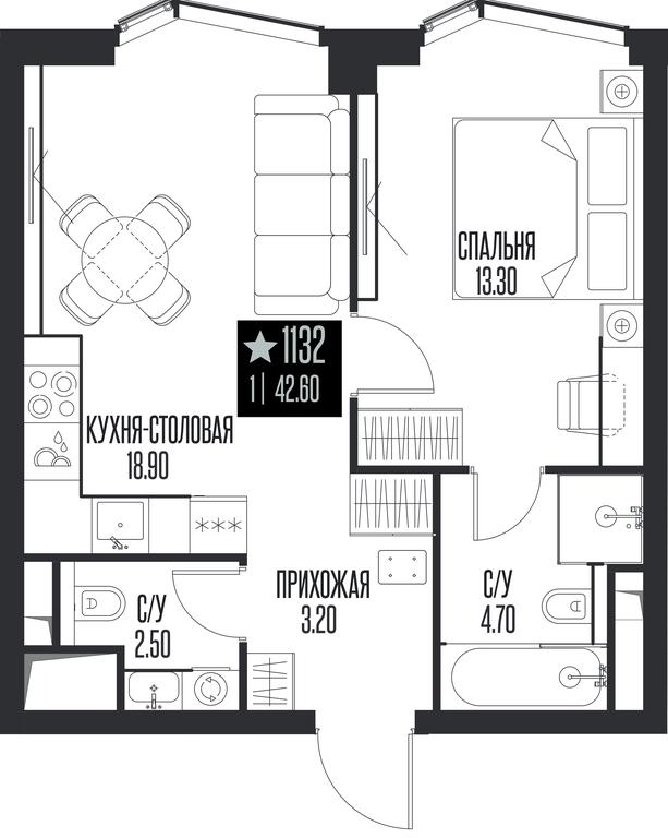 1-BD Apartment Sale, 42.6 sq. m. at Ice Towers, State Nature Reserve of Regional Significance Forest on the Samorodinka River, Moscow, Russia #1 1-BD Apartment Sale, 42.6 sq. m. at Ice Towers, State Nature Reserve of Regional Significance Forest on the Samorodinka River, Moscow, Russia #1