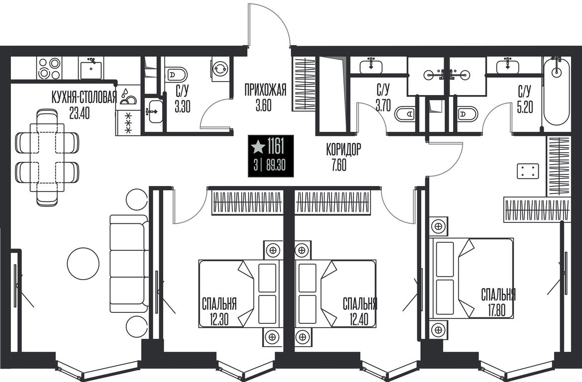 3-BD Apartment Sale, 89.3平方米 at Ice Towers, State Nature Reserve of Regional Significance Forest on the Samorodinka River, Moscow, Russia #1 3-BD Apartment Sale, 89.3平方米 at Ice Towers, State Nature Reserve of Regional Significance Forest on the Samorodinka River, Moscow, Russia #1