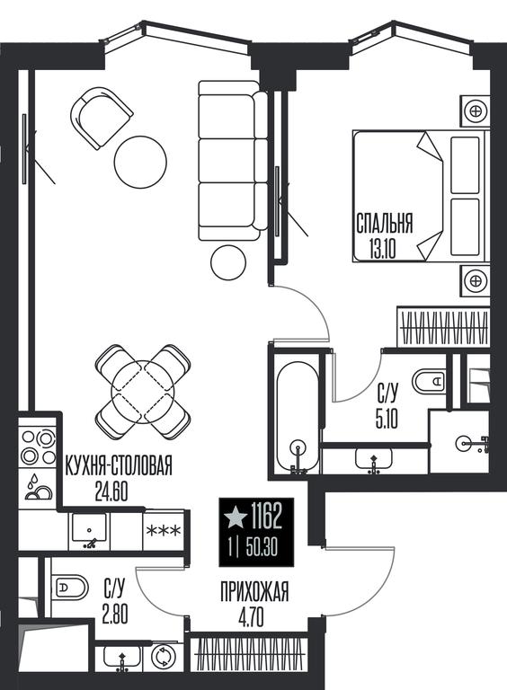 1-BD Apartment Sale, 50.3平方米 at Ice Towers, State Nature Reserve of Regional Significance Forest on the Samorodinka River, Moscow, Russia #1 1-BD Apartment Sale, 50.3平方米 at Ice Towers, State Nature Reserve of Regional Significance Forest on the Samorodinka River, Moscow, Russia #1