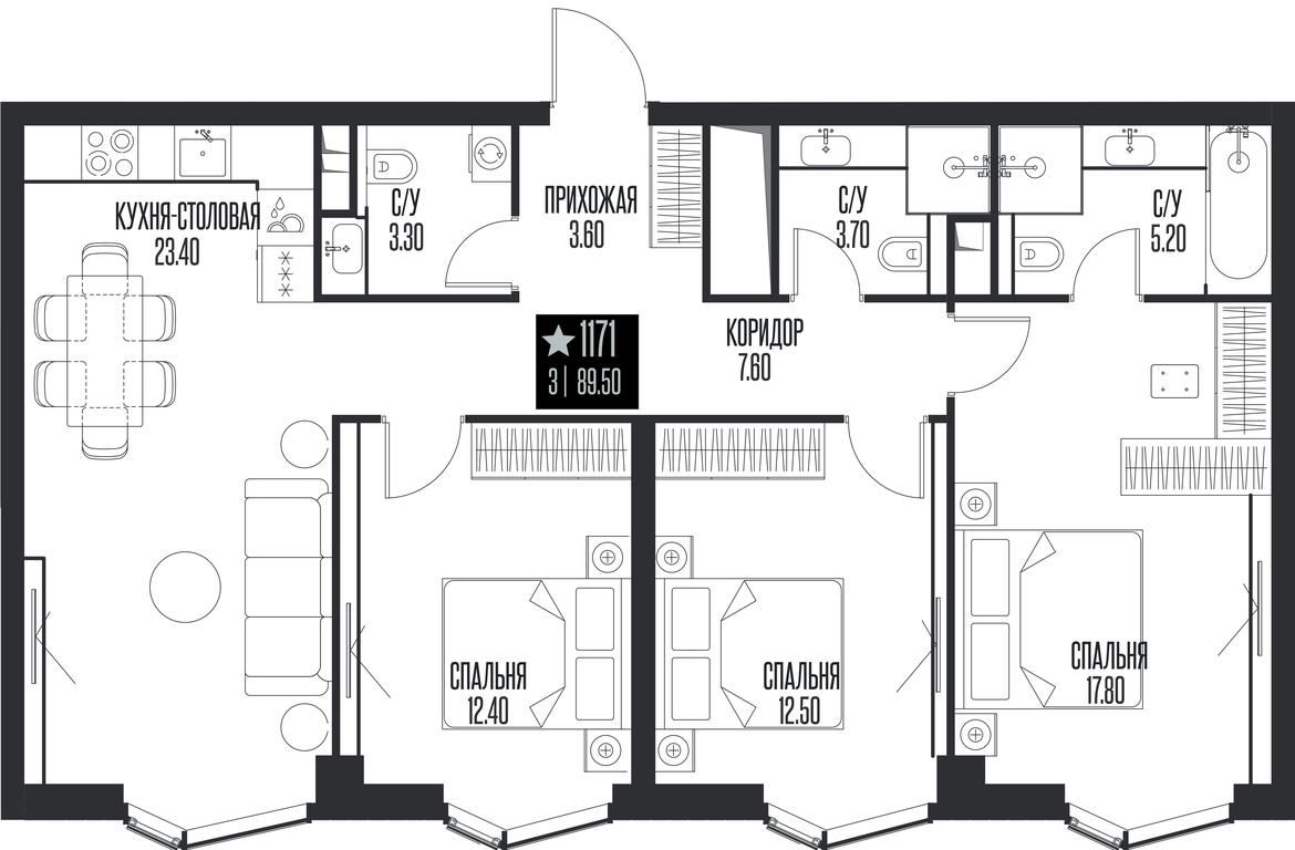 3-BD Apartment Sale, 89.5平方米 at Ice Towers, State Nature Reserve of Regional Significance Forest on the Samorodinka River, Moscow, Russia #1 3-BD Apartment Sale, 89.5平方米 at Ice Towers, State Nature Reserve of Regional Significance Forest on the Samorodinka River, Moscow, Russia #1