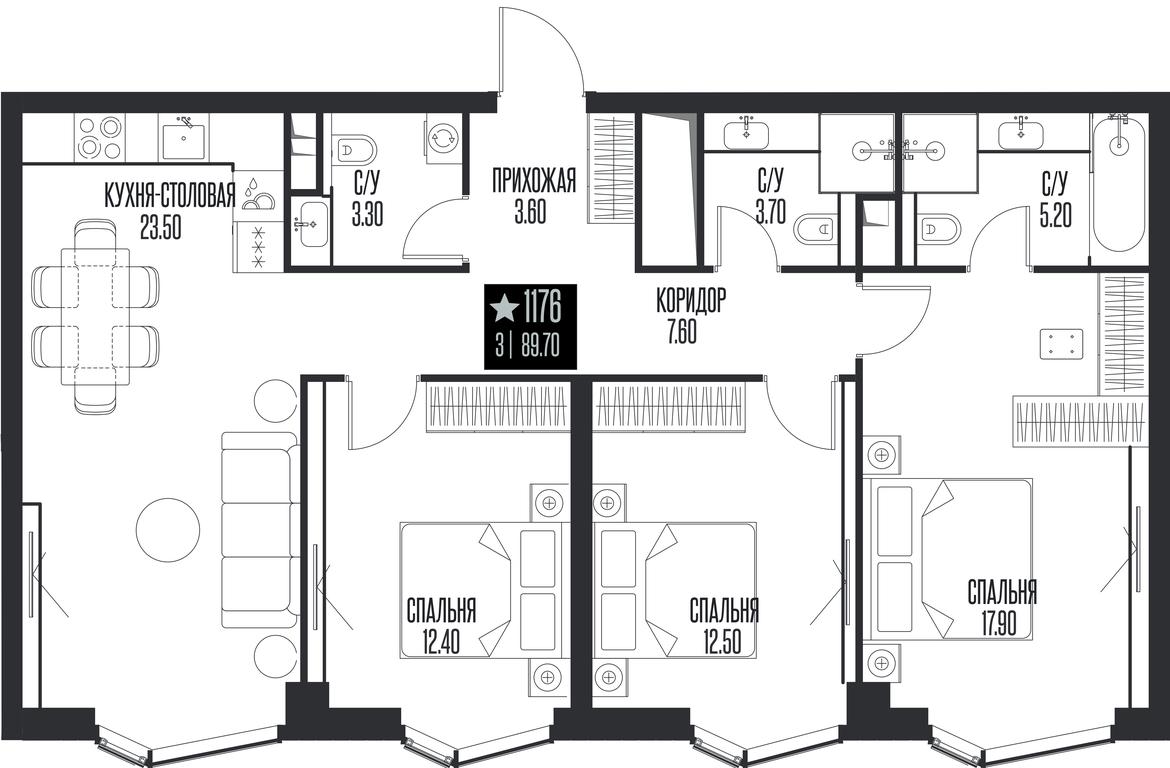 3-BD Apartment Sale, 89.7平方米 at Ice Towers, State Nature Reserve of Regional Significance Forest on the Samorodinka River, Moscow, Russia #1 3-BD Apartment Sale, 89.7平方米 at Ice Towers, State Nature Reserve of Regional Significance Forest on the Samorodinka River, Moscow, Russia #1