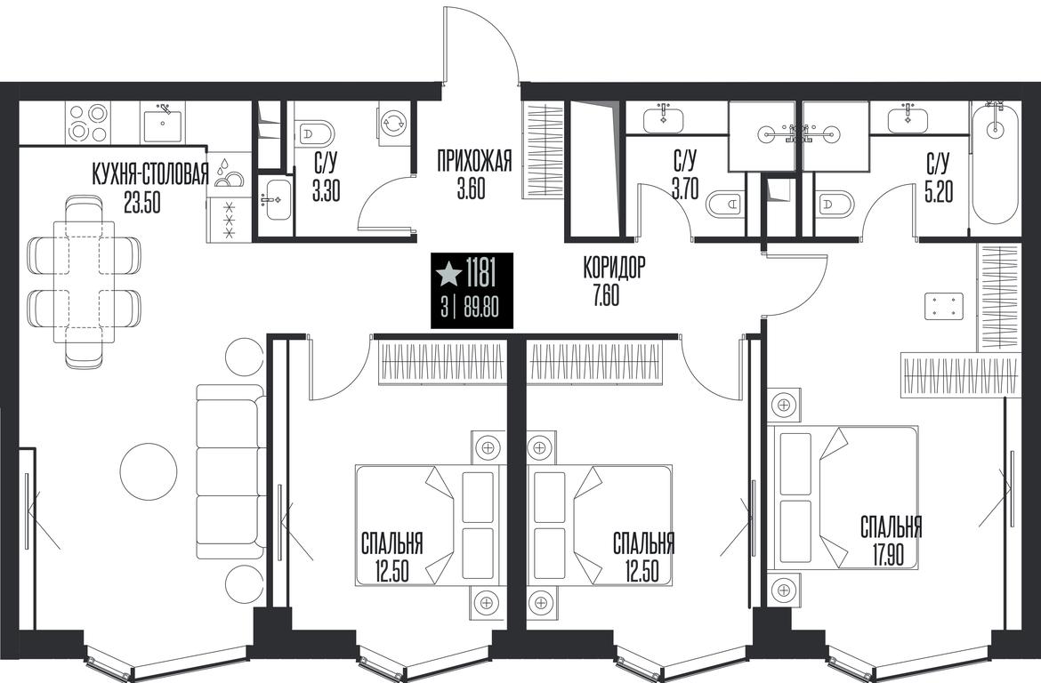 3-BD Apartment Sale, 89.8 sq. m. at Ice Towers, State Nature Reserve of Regional Significance Forest on the Samorodinka River, Moscow, Russia #1 3-BD Apartment Sale, 89.8 sq. m. at Ice Towers, State Nature Reserve of Regional Significance Forest on the Samorodinka River, Moscow, Russia #1