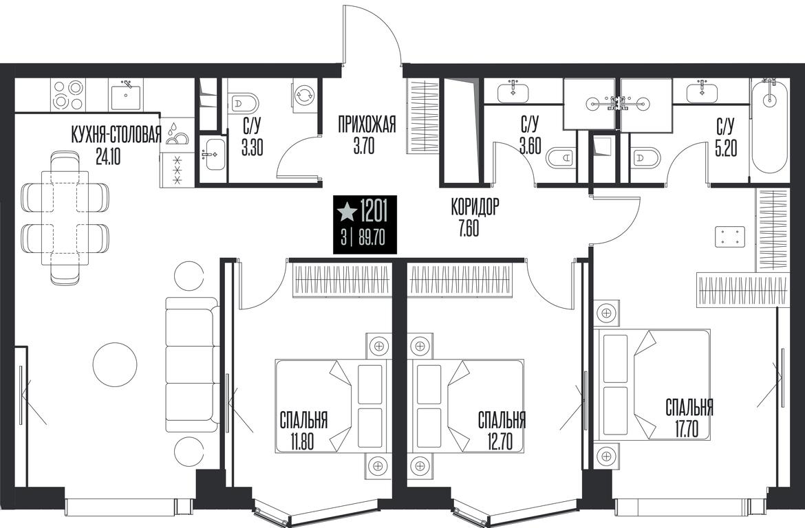 3-BD Apartment Sale, 89.7 sq. m. at Ice Towers, State Nature Reserve of Regional Significance Forest on the Samorodinka River, Moscow, Russia #1 3-BD Apartment Sale, 89.7 sq. m. at Ice Towers, State Nature Reserve of Regional Significance Forest on the Samorodinka River, Moscow, Russia #1