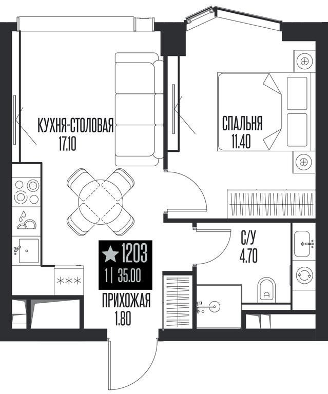 1-BD Apartment Sale, 35 sq. m. at Ice Towers, State Nature Reserve of Regional Significance Forest on the Samorodinka River, Moscow, Russia #1 1-BD Apartment Sale, 35 sq. m. at Ice Towers, State Nature Reserve of Regional Significance Forest on the Samorodinka River, Moscow, Russia #1
