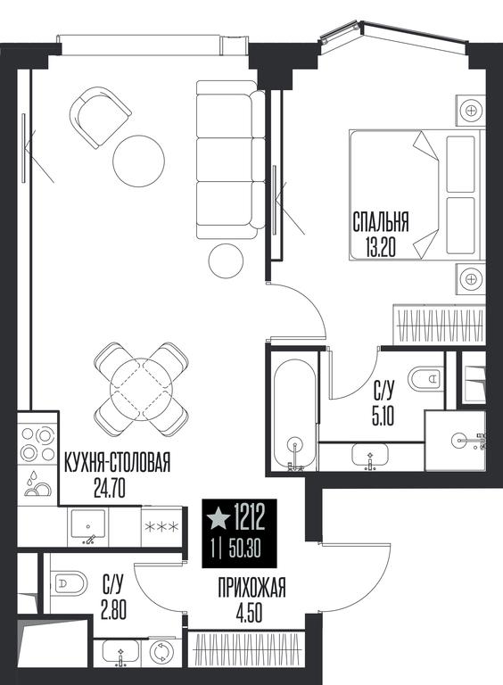 1-BD Apartment Sale, 50.3平方米 at Ice Towers, State Nature Reserve of Regional Significance Forest on the Samorodinka River, Moscow, Russia #1 1-BD Apartment Sale, 50.3平方米 at Ice Towers, State Nature Reserve of Regional Significance Forest on the Samorodinka River, Moscow, Russia #1
