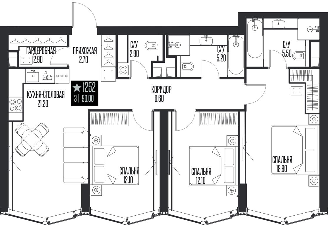 3-BD Apartment Sale, 90 sq. m. at Ice Towers, State Nature Reserve of Regional Significance Forest on the Samorodinka River, Moscow, Russia #1 3-BD Apartment Sale, 90 sq. m. at Ice Towers, State Nature Reserve of Regional Significance Forest on the Samorodinka River, Moscow, Russia #1