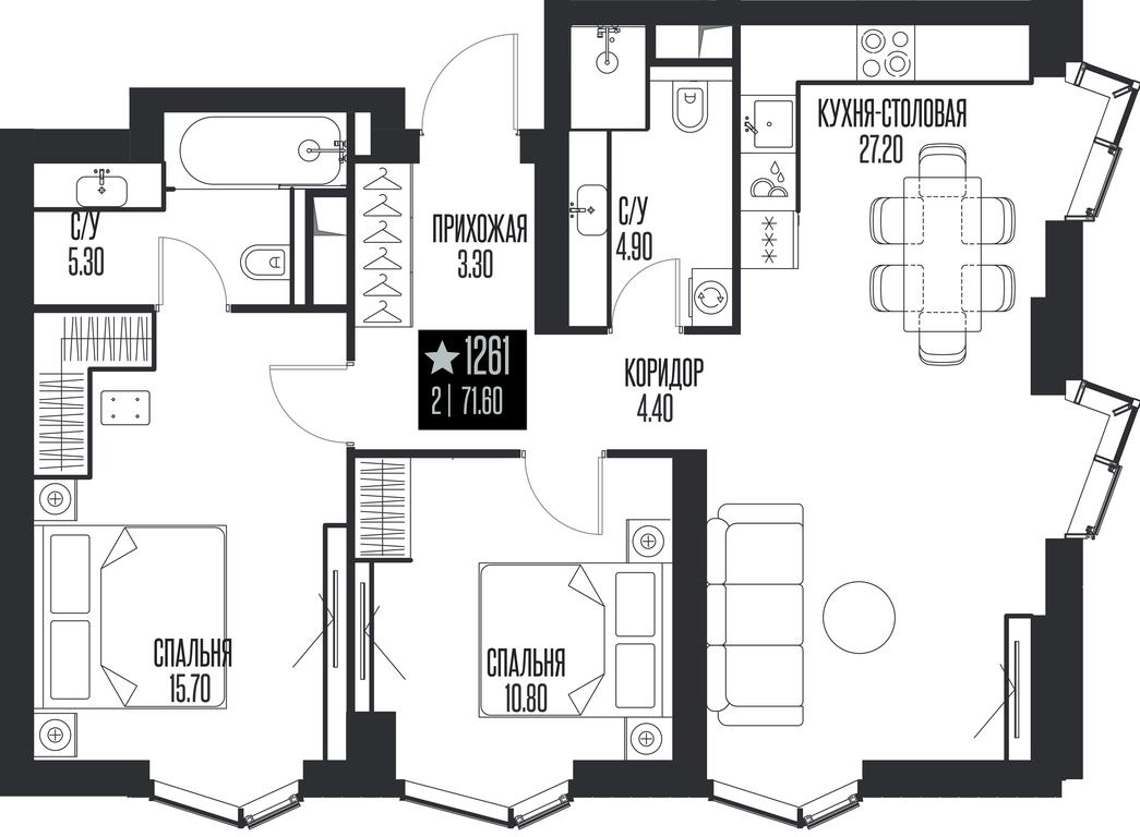 2-BD Apartment Sale, 71.6 sq. m. at Ice Towers, State Nature Reserve of Regional Significance Forest on the Samorodinka River, Moscow, Russia #1 2-BD Apartment Sale, 71.6 sq. m. at Ice Towers, State Nature Reserve of Regional Significance Forest on the Samorodinka River, Moscow, Russia #1