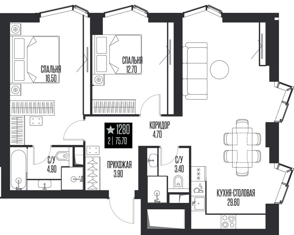 2-BD Apartment Sale, 75.7平方米 at Ice Towers, State Nature Reserve of Regional Significance Forest on the Samorodinka River, Moscow, Russia #1 2-BD Apartment Sale, 75.7平方米 at Ice Towers, State Nature Reserve of Regional Significance Forest on the Samorodinka River, Moscow, Russia #1