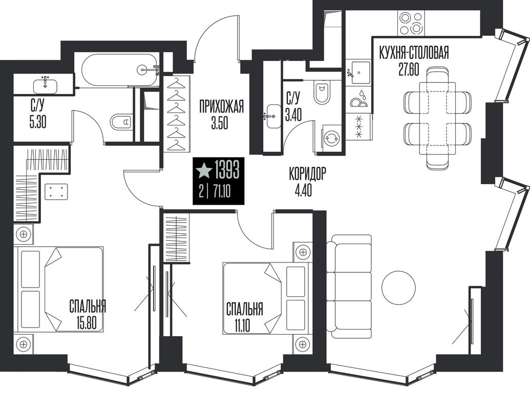2-BD Apartment Sale, 71.1 sq. m. at Ice Towers, State Nature Reserve of Regional Significance Forest on the Samorodinka River, Moscow, Russia #1 2-BD Apartment Sale, 71.1 sq. m. at Ice Towers, State Nature Reserve of Regional Significance Forest on the Samorodinka River, Moscow, Russia #1