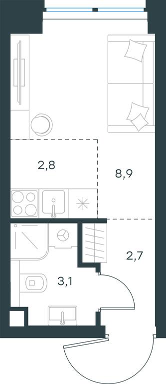 Apartment Sale, 17.5 sq. m. at Level Zvenigorodskaya, 3rd Silikatny Drive, 6к1, Moscow, Russia #1 Apartment Sale, 17.5 sq. m. at Level Zvenigorodskaya, 3rd Silikatny Drive, 6к1, Moscow, Russia #1