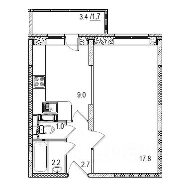 Apartment Sale, 36平方米 at Istomkino, Yubileynaya ulitsa, Noginsk, Bogorodskiy Urban District, Moscow Region, Russia #1 Apartment Sale, 36平方米 at Istomkino, Yubileynaya ulitsa, Noginsk, Bogorodskiy Urban District, Moscow Region, Russia #1