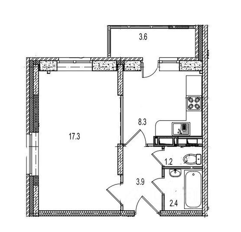 Apartment Sale, 36.9 sq. m. at Istomkino, Yubileynaya ulitsa, Noginsk, Bogorodskiy Urban District, Moscow Region, Russia #1