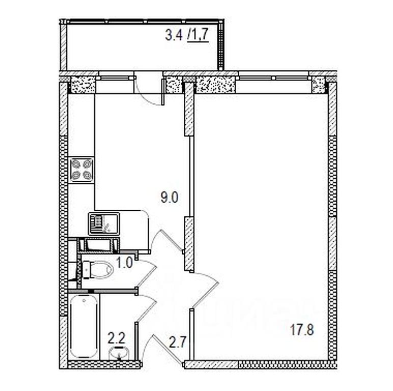 Apartment Sale, 36平方米 at Istomkino, Yubileynaya ulitsa, Noginsk, Bogorodskiy Urban District, Moscow Region, Russia #1 Apartment Sale, 36平方米 at Istomkino, Yubileynaya ulitsa, Noginsk, Bogorodskiy Urban District, Moscow Region, Russia #1