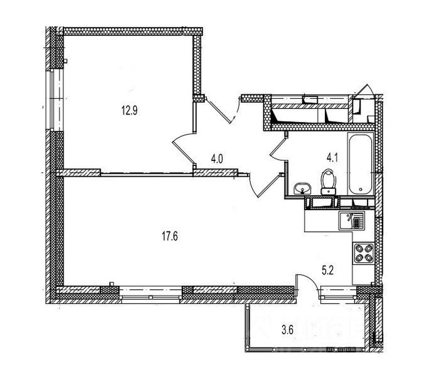 1-BD Apartment Sale, 47.5平方米 at Istomkino, Yubileynaya ulitsa, Noginsk, Bogorodskiy Urban District, Moscow Region, Russia #1 1-BD Apartment Sale, 47.5平方米 at Istomkino, Yubileynaya ulitsa, Noginsk, Bogorodskiy Urban District, Moscow Region, Russia #1